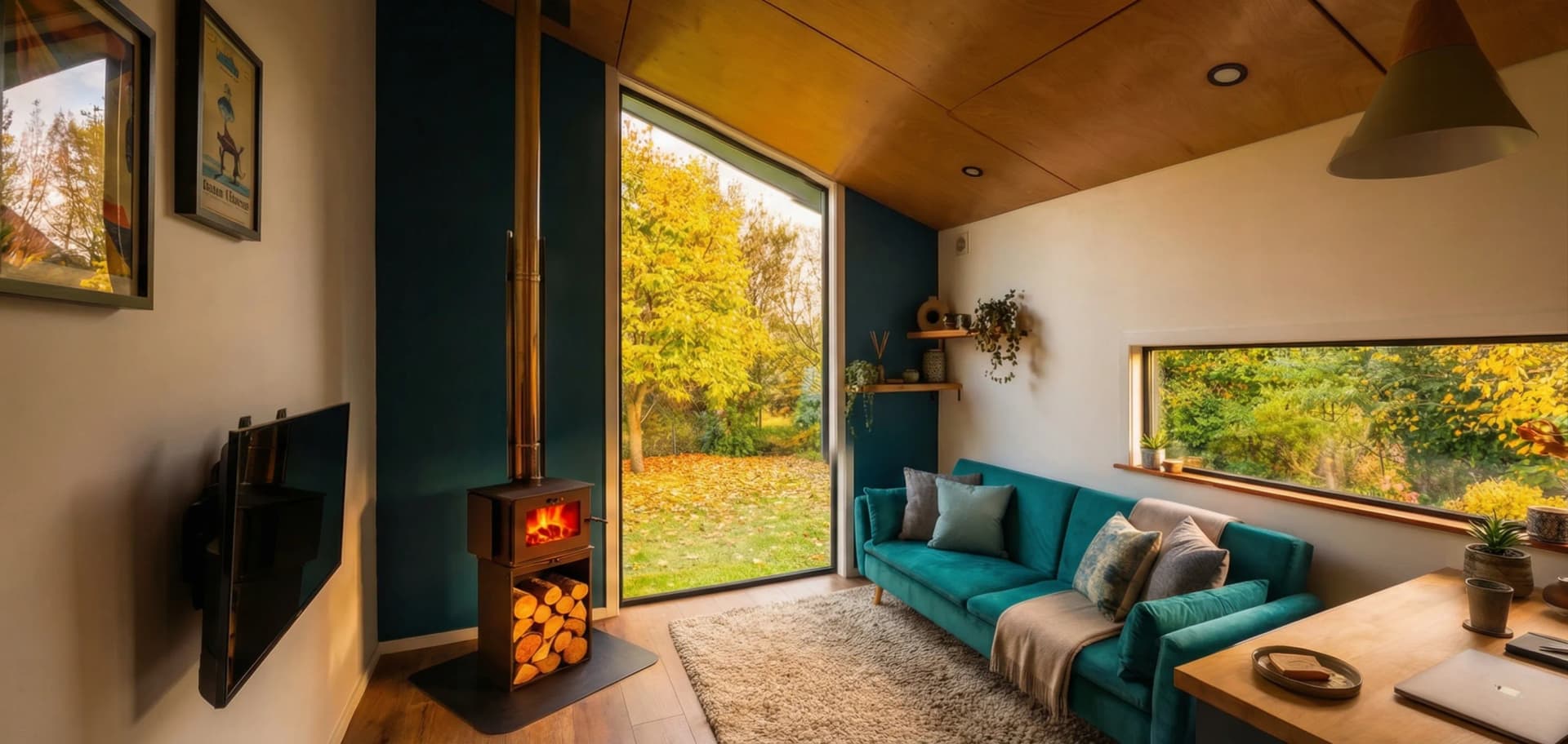 Premium cabin living area